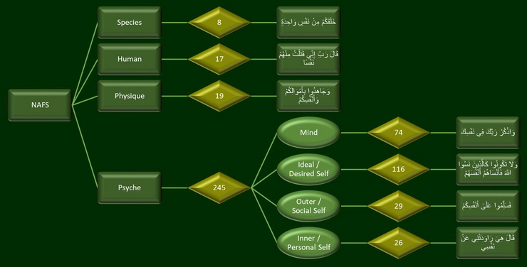 Psyche, Self, and Mind in Quran